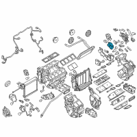 OEM 2019 Infiniti Q70 Evaporator Heater-Actuator Right Diagram - 27732-1MA1A