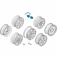 OEM 2010 Lincoln MKX Lock Set Diagram - F19Z-1A043-A