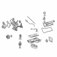 OEM 2009 Lexus LX570 Gage Sub-Assy, Oil Level Diagram - 15301-0S020