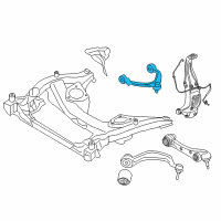 OEM 2013 BMW 750i Top Camber Correction Control Arm Diagram - 31-12-6-854-613