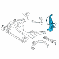 OEM 2013 BMW 535i GT xDrive Left Carrier Diagram - 31-21-6-775-767