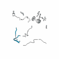 OEM 2005 Nissan Altima Oil Cooler Assembly - Power Steering Diagram - 49790-5Z000