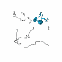 OEM 2004 Nissan Quest Pump Assy-Power Steering Diagram - 49110-ZF000