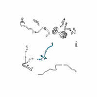 OEM 2004 Nissan Quest Hose & Tube Assy-Power Steering Diagram - 49721-8J000