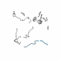 OEM 2006 Nissan Quest Hose & Tube Assy-Power Steering Diagram - 49721-CK010