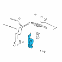 OEM 2014 Chevrolet Suburban 1500 Washer Reservoir Diagram - 20999340