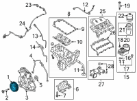 OEM Ford Pulley Diagram - JL3Z-6312-B