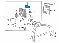 OEM 2022 GMC Sierra 2500 HD Signal Lamp Diagram - 84468925