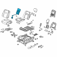 OEM Acura TSX Heater, Left Front Seat-Back Diagram - 81524-SEA-J51