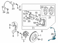 OEM 2022 Hyundai Tucson SENSOR ASSY-WHEEL SPEED, LH Diagram - 58930-N9000