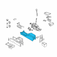 OEM Nissan Console Box-Floor Diagram - 96910-1AA6B