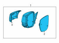 OEM Jeep Grand Cherokee L MIRROR-OUTSIDE REARVIEW Diagram - 68420872AD