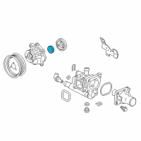 OEM 2017 Chevrolet Sonic Seal, Water Pump Drive Shaft Diagram - 24467359