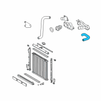 OEM 2008 Toyota Tundra Upper Hose Diagram - 16571-0F040