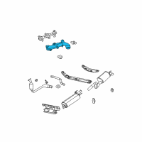 OEM 2005 Dodge Durango Manifold-Exhaust Diagram - 53032613AD