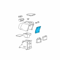 OEM 2004 Ford F-150 Heritage Console Panel Diagram - 1L3Z-15045D72-AAC