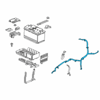 OEM 2016 Buick Envision Positive Cable Diagram - 84638131