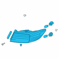OEM Acura ILX Taillight Assembly, Passenger Side Diagram - 33500-TX6-A52