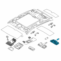 OEM 2014 BMW 740Li xDrive Interior Light, Adjustable Diagram - 63-31-9-321-576