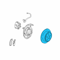 OEM 2001 Ford Explorer Sport Rotor Diagram - YL2Z-2V026-BB