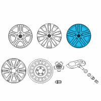 OEM 2009 Toyota Tundra Wheel, Alloy Diagram - 4261A-0C010