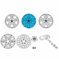 OEM 2010 Toyota Tundra Wheel, Alloy Diagram - 42611-0C120