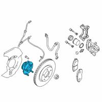 OEM 2022 Nissan Altima Hub Assembly Road Wheel Diagram - 40202-6CA0A