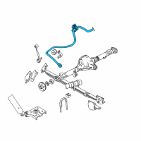 OEM 2000 Mercury Mountaineer Stabilizer Bar Diagram - F57Z-5A772-B