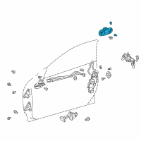 OEM 2001 Toyota Celica Handle, Outside Diagram - 69220-20370-C1