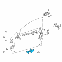 OEM 2000 Toyota Celica Door Check Diagram - 68610-20200