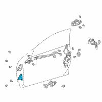 OEM 2001 Toyota Celica Lower Hinge Diagram - 68740-12110