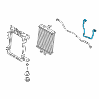 OEM 2013 BMW ActiveHybrid 3 Coolant Hose Diagram - 17-12-7-634-966