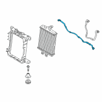 OEM BMW ActiveHybrid 3 Radiator Coolant Hose Diagram - 17-12-7-634-965