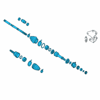 OEM 2016 Nissan Murano Shaft Assy-Front Drive, LH Diagram - 39101-5AA0D