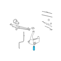 OEM Saturn Front Washer Pump Diagram - 22695015