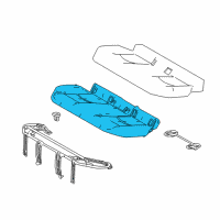 OEM Toyota Prius PAD SUB-ASSY, RR SEA Diagram - 71503-47230