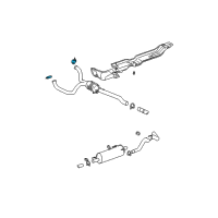 OEM 2003 Dodge Ram 1500 Clamp-Exhaust Diagram - 52103497AB