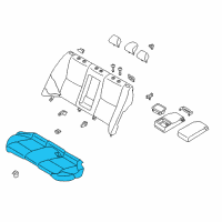 OEM 2014 Infiniti Q50 Cushion Assy-Rear Seat Diagram - 88300-4GM0B