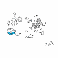 OEM 2006 Lexus RX400h Pad, Front Seat Cushion, LH (For Separate Type) Diagram - 71512-0E010