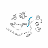 OEM 2013 BMW 328i Active Steering Suction Pipe Diagram - 32-41-6-850-101