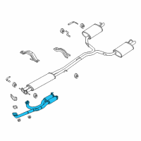 OEM 2015 Ford Police Interceptor Utility Front Pipe Diagram - DB5Z-5G203-A