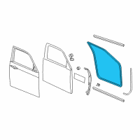 OEM Dodge Charger WEATHERSTRIP-Front Door Opening Diagram - 1KW33DX9AH