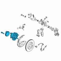 OEM 2021 Hyundai Ioniq Rear Wheel Hub And Bearing Assembly Diagram - 52730-G2000