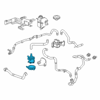 OEM Chevrolet Volt Pump Asm-Heater Coolant Diagram - 13597901