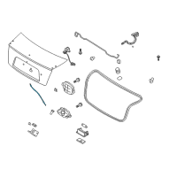 OEM 2005 Kia Spectra Cable Assembly-Trunk Lid Inside Diagram - 812222F000