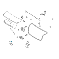 OEM 2004 Kia Spectra Switch Assembly-Luggage Compartment Diagram - 932302F000