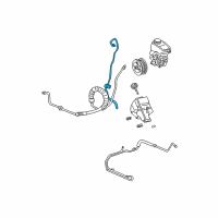 OEM 2004 Pontiac Aztek Return Hose Diagram - 15777620