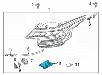 OEM Kia Seltos Led Driver Module Diagram - 92180Q5210