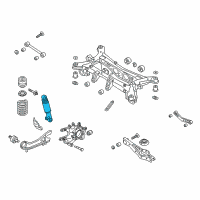 OEM 2015 Kia Sorento Rear Shock Absorber Assembly Diagram - 553101U720