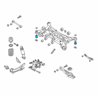 OEM 2014 Kia Sorento Bushing-X/Member Rear Diagram - 554562W200